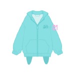 Hatsune Miku Official Collaboration Balloon Mint Green Hoodie Jacket